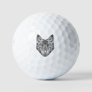 Balles De Golf Tête de loup inspirée