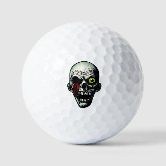 Balles De Golf Tête de zombie (Recto)