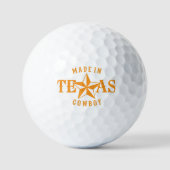 Balles De Golf Texas Cowboy (Recto)