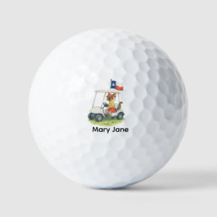 Balles De Golf Texas Golfer conduire voiturette de golf avec drap