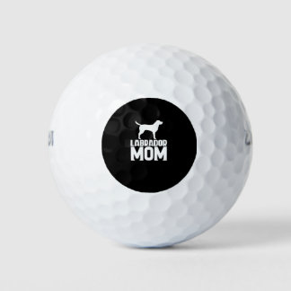 Balles De Golf Texte blanc de Labrador Mom