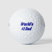 Balles De Golf Texte bleu papa (Devant)