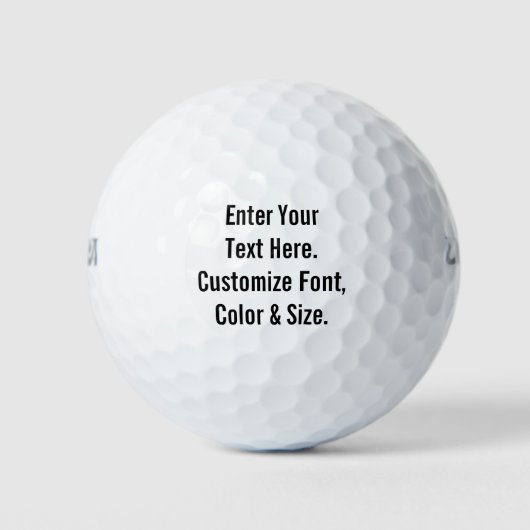Balles De Golf Texte personnalisé (Devant)