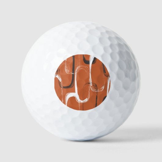 Balles De Golf Texture de brosse : Arrière - plan orange sans cou (Recto)