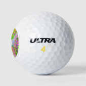 Balles De Golf texture violette verte (Logo)