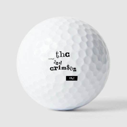 Balles De Golf thaddeus & crimson (Recto)