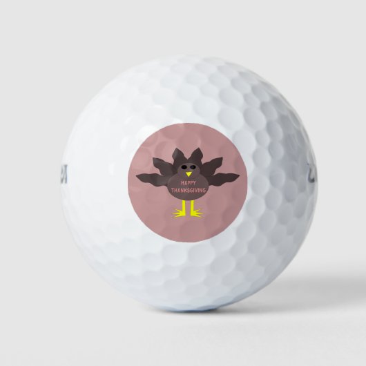 Balles De Golf Thanksgiving Pluced Turkey Golf Ball (Devant)
