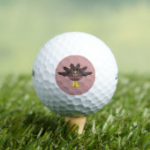 Balles De Golf Thanksgiving Pluced Turkey Golf Ball (T-shirt Insitu)