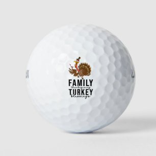 Balles De Golf Thanksgiving pour le golfeur avec la dinde mignonn