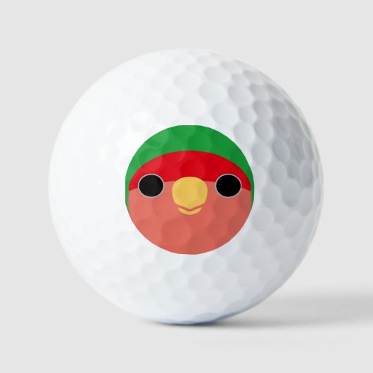 Balles De Golf The face of a normal peach-faced lovebird (Recto)