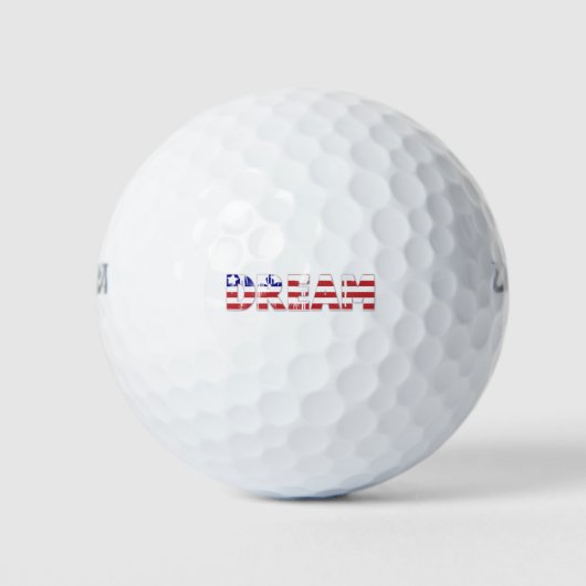 Balles De Golf The word "Dream" with American flag (Devant)