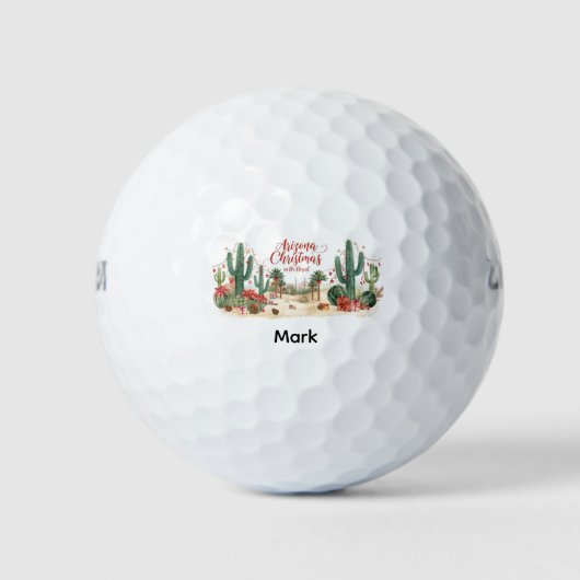 Balles De Golf Thème Arizona (Devant)