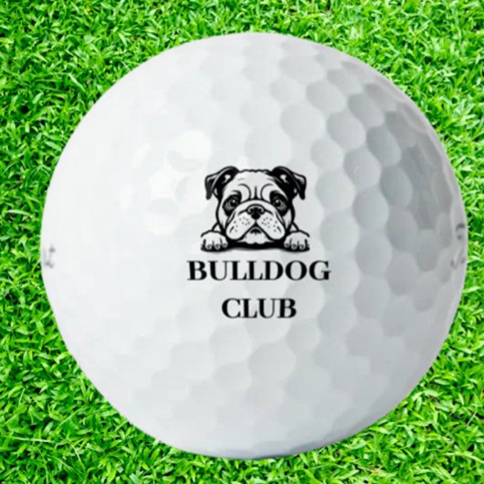 Balles De Golf Thème Bulldog Custom Club