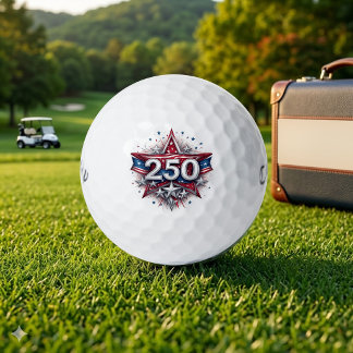 Balles De Golf Thème étoilé patriotique du 4 juillet Americana vi