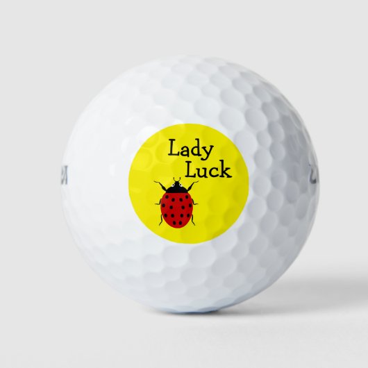 Balles De Golf Thème Funny Ladies Ladybug (Devant)