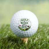 Balles De Golf Thème Golf et Vin pour golfeur (T-shirt Insitu)