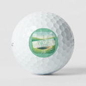Balles De Golf Thème Golf Par Tee Monogram Golf Balls (Recto)