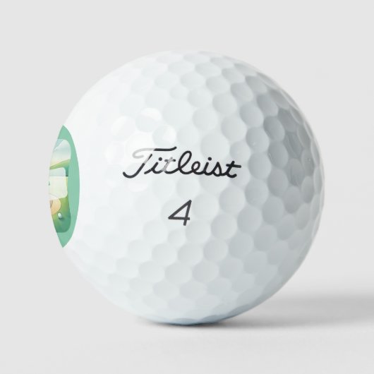 Balles De Golf Thème Golf Par Tee Monogram Golf Balls (Logo)