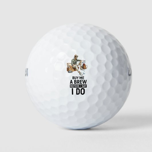 Balles De Golf Thème golf pour enterrement de vie de garçon (Devant)