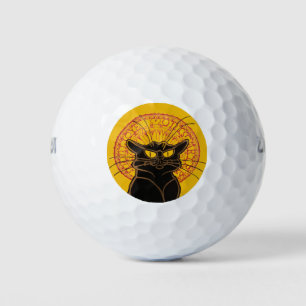 Balles De Golf Theophile Steinlen - Le Chat Noir Vintage