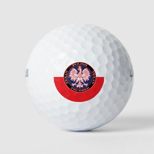 Balles De Golf Thurber Round polonais Texan (Devant)