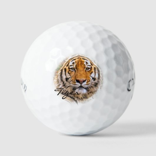 Balles De Golf Tiger (Recto)