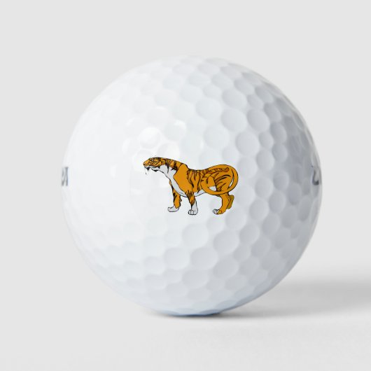 Balles De Golf Tigre du Bengale (Devant)