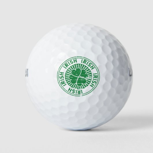 Balles De Golf Timbre irlandais shamrock (Devant)