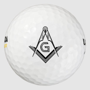 Balles De Golf Timbre Masonic Golf Ball   Cadeaux Freemason perso