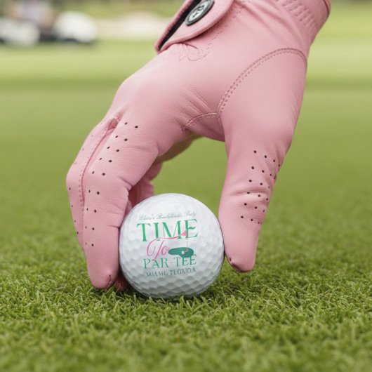 Balles De Golf Time to Par-Tee Fun Golf Themed Bachelorette