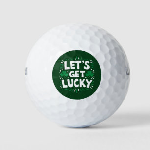 Balles De Golf Tirons la chance Trèfle drôle de la Saint-Patrick