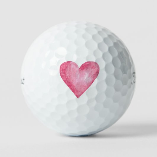 Balles De Golf Titleist 2023 Pro V1 Aquarelle coeur (Recto)