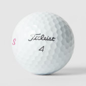 Balles De Golf Titleist Monogramme de script rose Pro V1 (Logo)