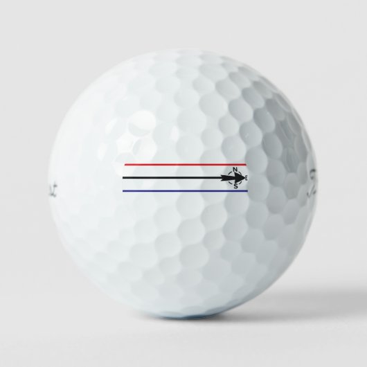 Balles de golf Titleist Pro V1 avec ligne d'aligne (Recto)