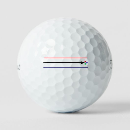 Balles de golf Titleist Pro V1 avec ligne d'aligne (Recto)