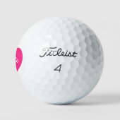 Balles de golf Titleist Pro V1 femmes avec cœur ro (Logo)