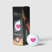 Balles de golf Titleist Pro V1 femmes avec cœur ro (Conditionnement)