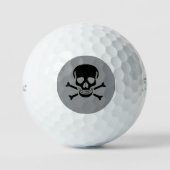 Balles de golf Titleist Pro VI grises Black Skull (Recto)