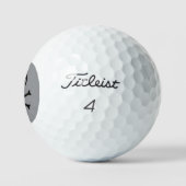 Balles de golf Titleist Pro VI grises Black Skull (Logo)