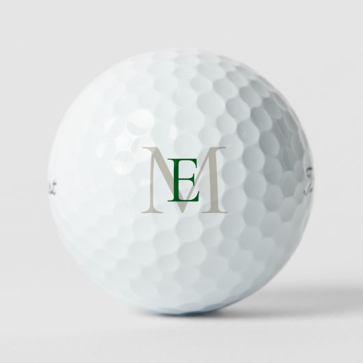 Balles de golf Titleist VI grand monogramme vert e (Recto)