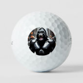 Balles De Golf titre gorille rugissant (Recto)