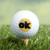 Balles De Golf Titre : "OK Vibes - Simple & Bold" (T-shirt Insitu)