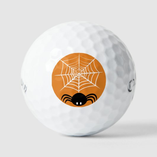 Balles De Golf Toile d'araignée Halloween  (Recto)