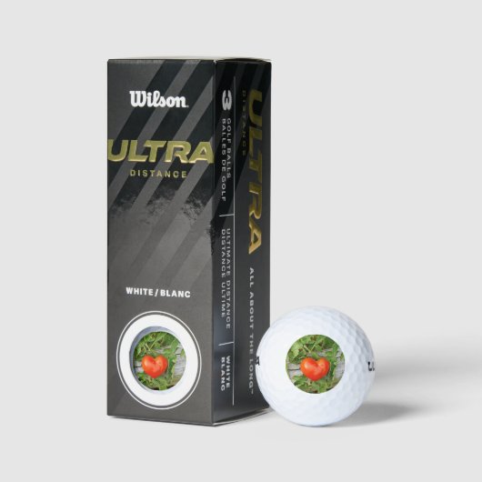 Balles De Golf Tomate en forme de coeur (Emballage)