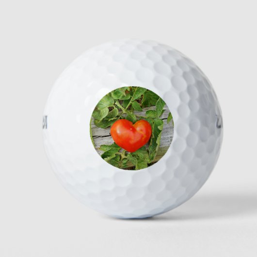 Balles De Golf Tomate en forme de coeur (Devant)