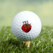 Balles De Golf Tomato Golf Balls - Option Personnalisation (T-shirt Insitu)