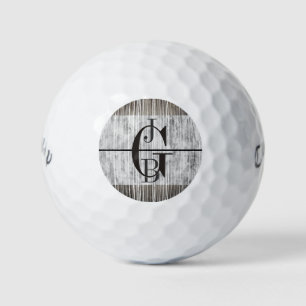 Balles De Golf Tons de marbre gris et Motif à rayures