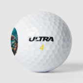 Balles De Golf Tortue de mer et corail (Logo)