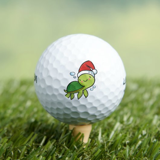 Balles De Golf Tortue de Noël (T-shirt Insitu)
