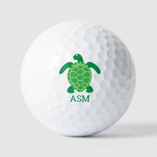 Balles de Golf Tortue Marine (Recto)